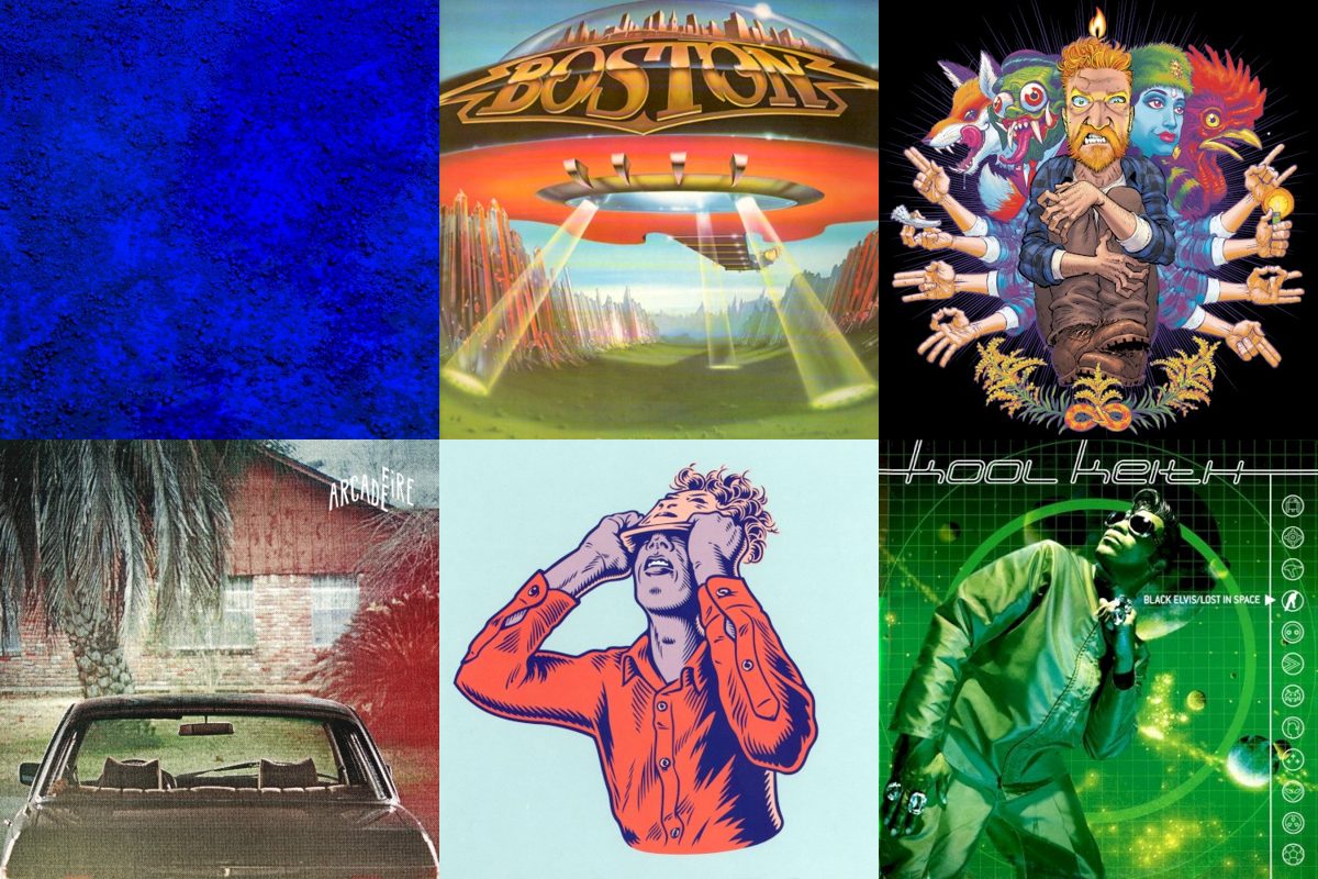 August 2nd album covers: No Name, Don't Look Back, Country Squire, The Suburbs, II, Black Elvis / Lost In Space