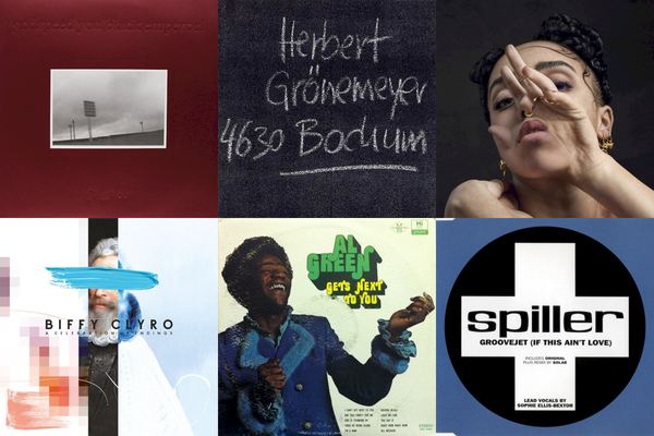 August 14th album covers: F# A# ∞, 4630 Bochum, M3LL155X, A Celebration Of Endings, Al Green Gets Next To You, Groovejet (If This Ain't Love)