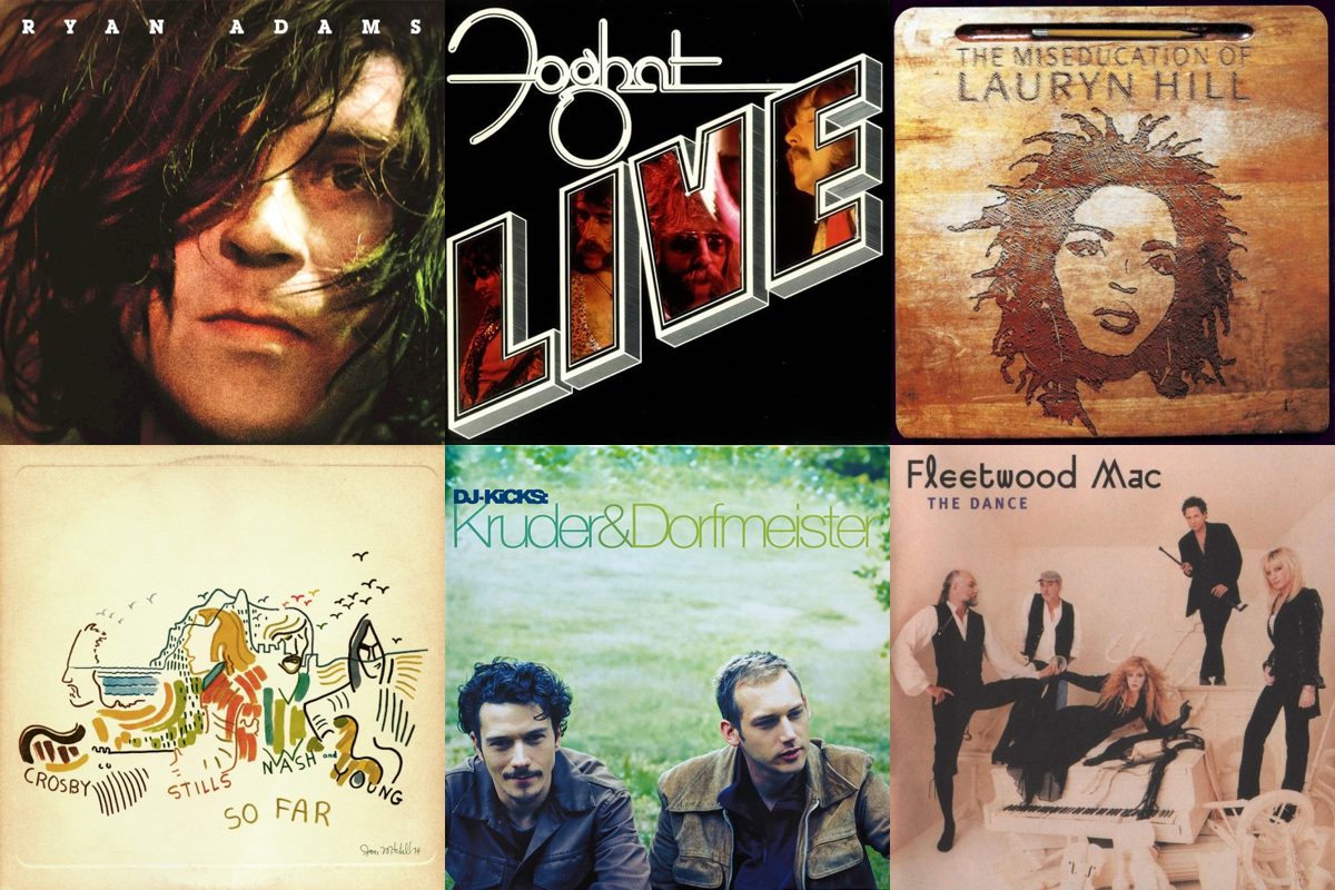 August 19th album covers: Ryan Adams, Live, The Miseducation Of Lauryn Hill, So Far, DJ-Kicks, The Dance