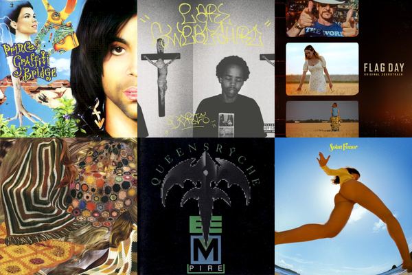 August 20th album covers: Graffiti Bridge, Doris, Flag Day: Original Soundtrack, Sleeper, Empire, Solar Power