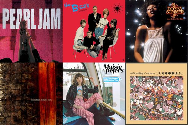 August 27th album covers: Ten, Wild  Planet, Love To Love You Baby, Hesitation Marks, You Signed Up For This, Nocturne