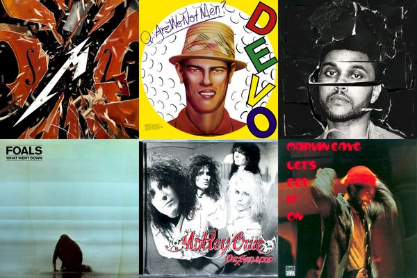 August 28th album covers: S&M2, Q: Are We Not Men? A: We Are Devo!, Beauty Behind The Madness, What Went Down, Dr. Feelgood, Let's Get It On