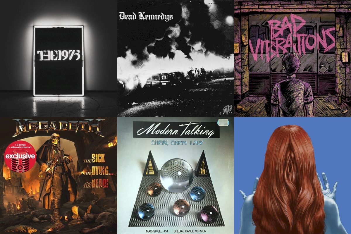 September 2nd album covers: The 1975, Fresh Fruit For Rotting Vegetables, Bad Vibrations, The Sick, The Dying... And The Dead!, Cheri, Cheri Lady, Mystère