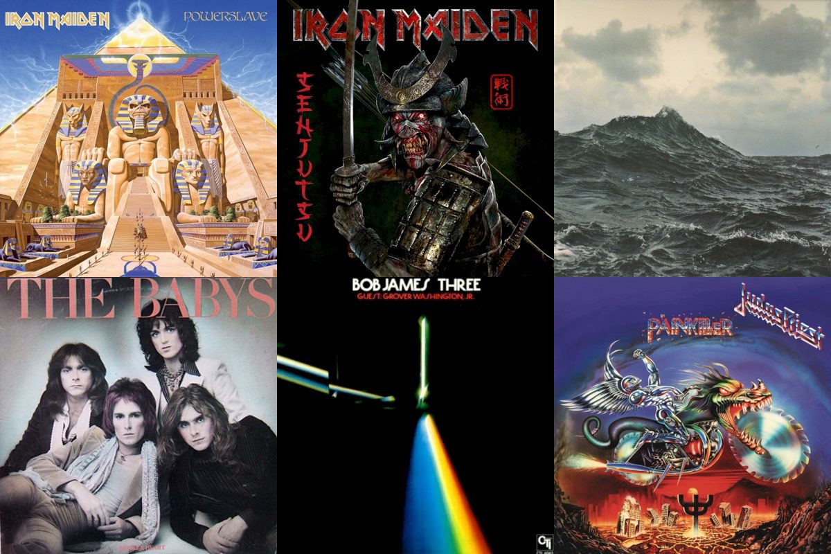September 3rd album covers: Powerslave, Senjutsu, Repave, Broken Heart, Three, Painkiller
