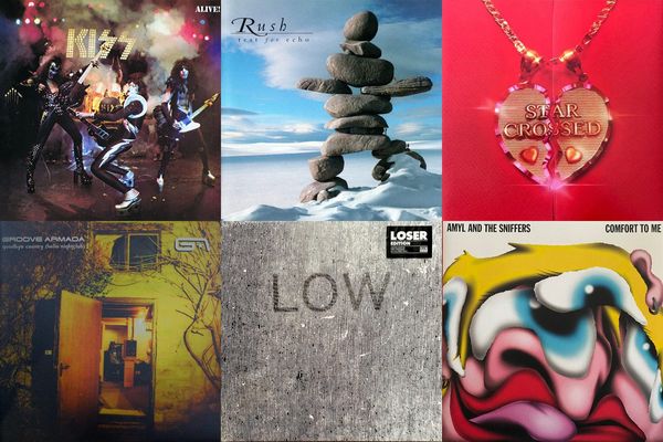 September 10th album covers: Alive!, Test For Echo, Star-Crossed, Goodbye Country (Hello Nightclub), Hey What, Comfort To Me