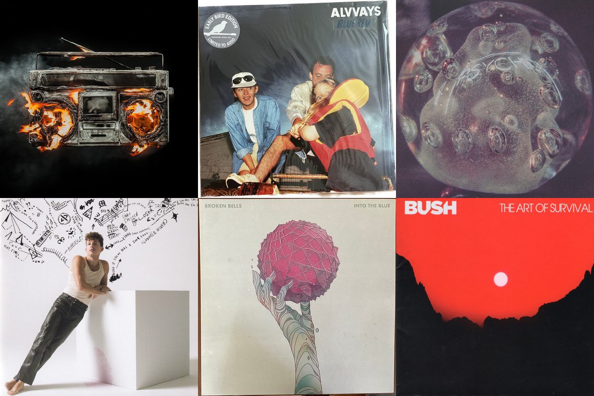 October 7th album covers: Revolution Radio, Blue Rev, Psychic, Charlie, Into The Blue, The Art Of Survival