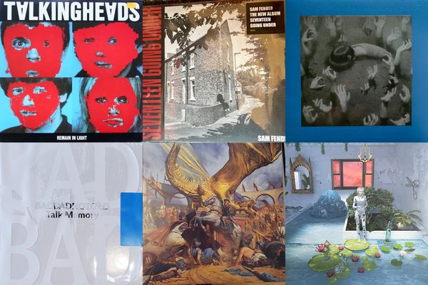 October 8th album covers: Remain In Light, Seventeen Going Under, Friends That Break Your Heart, Talk Memory, In The Court Of The Dragon, I Want The Door To Open