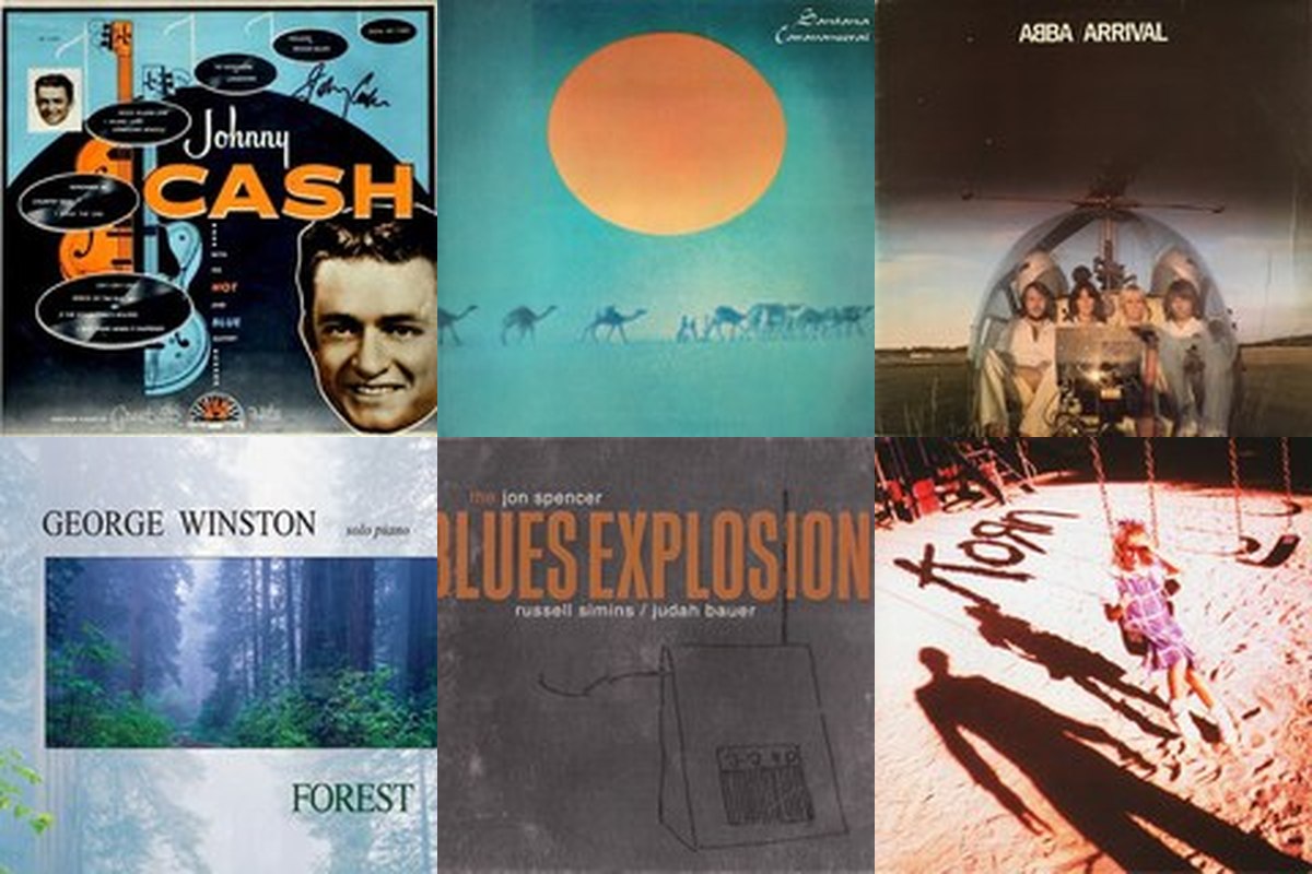 October 11th album covers: With His Hot And Blue Guitar, Caravanserai, Arrival, Forest, Orange, Korn