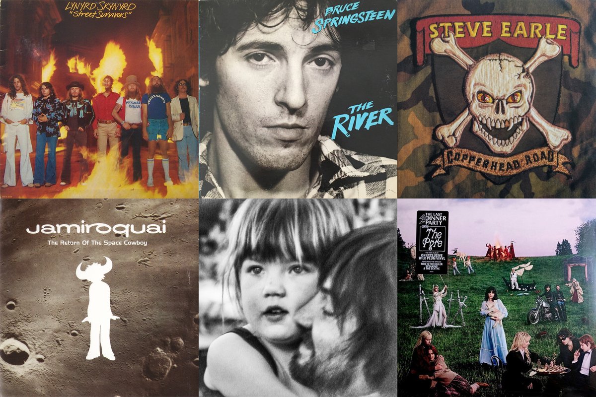 October 17th album covers: Street Survivors, The River, Copperhead Road, The Return Of The Space Cowboy, Deadbeat, From The Pyre