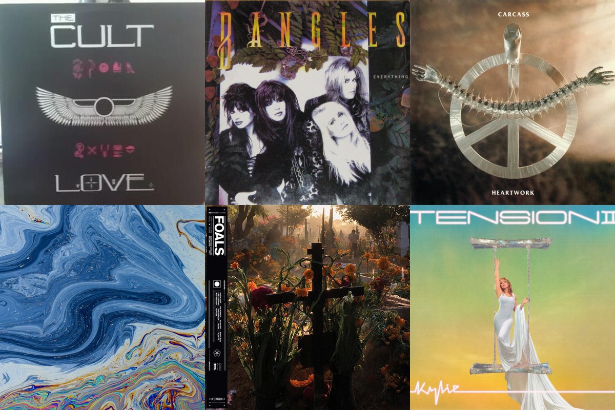 October 18th album covers: Love, Everything, Heartwork, Crush, Everything Not Saved Will Be Lost: Part 2, Tension II