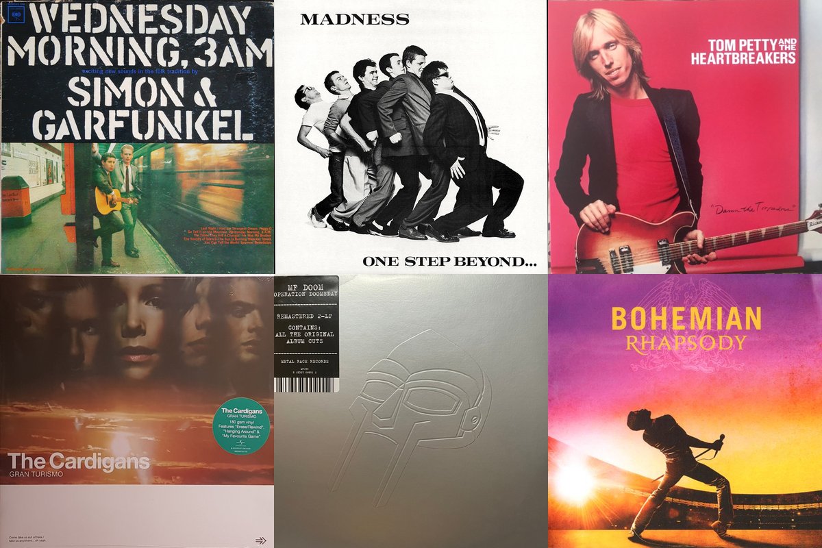 October 19th album covers: Wednesday Morning, 3 A.M., One Step Beyond..., Damn The Torpedoes, Gran Turismo, Operation: Doomsday, Bohemian Rhapsody (The Original Soundtrack)