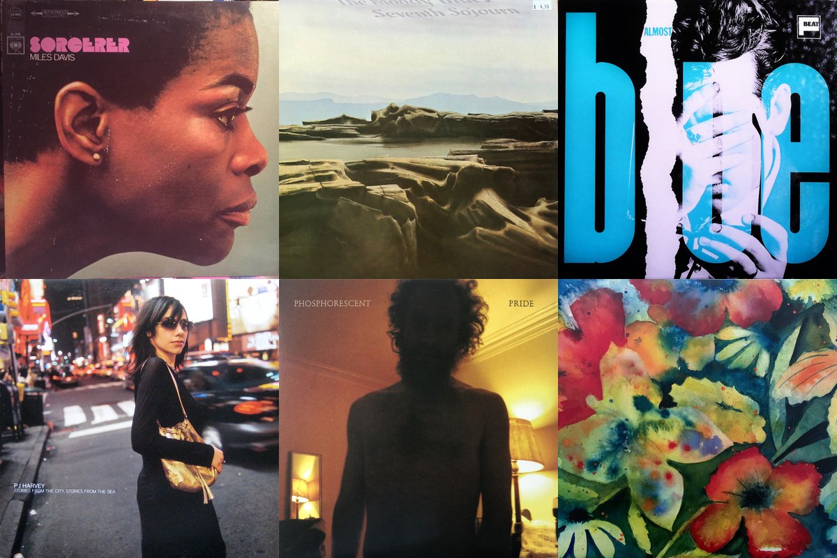 October 23rd album covers: Sorcerer, Seventh Sojourn, Almost Blue, Stories From The City, Stories From The Sea, Pride, Songs And Instrumentals