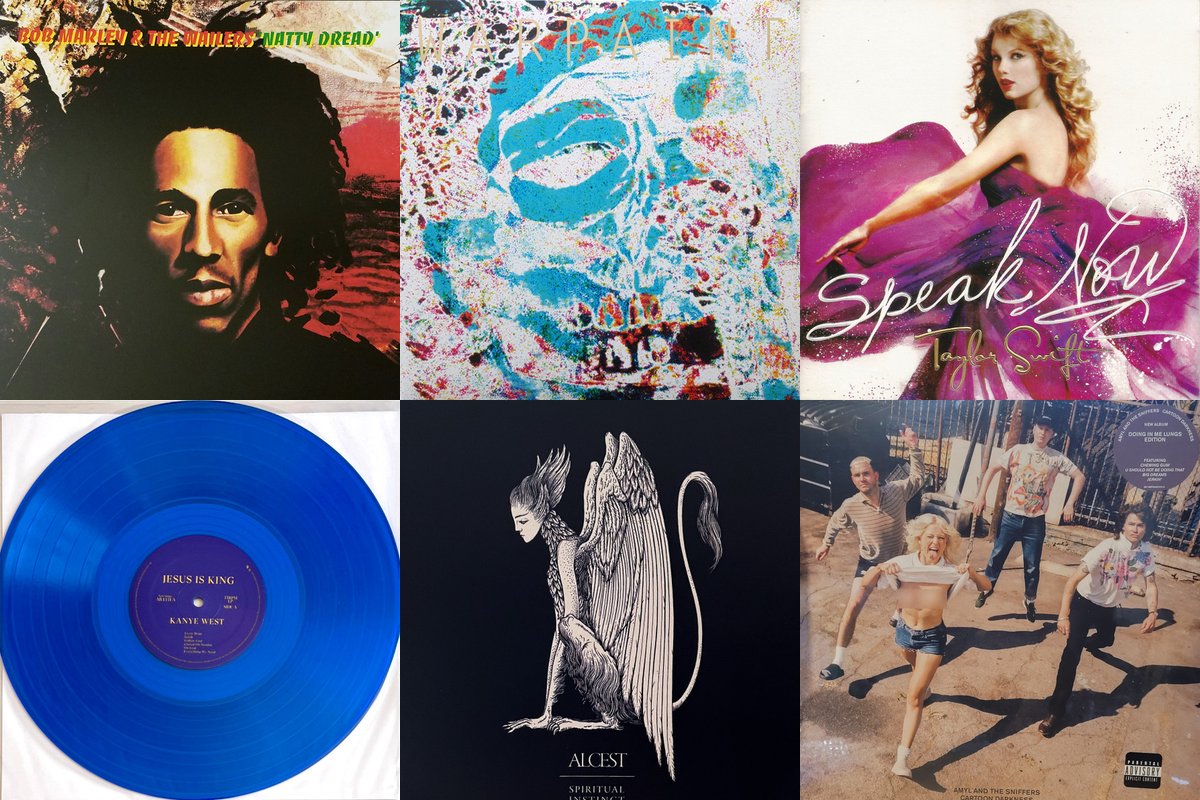 October 25th album covers: Natty Dread, The Fool, Speak Now, Jesus Is King, Spiritual Instinct, Cartoon Darkness