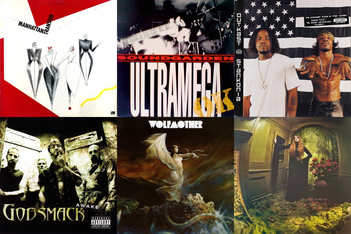 October 31st album covers: Extensions, Ultramega OK, Stankonia, Awake, Wolfmother, Everybody Scream