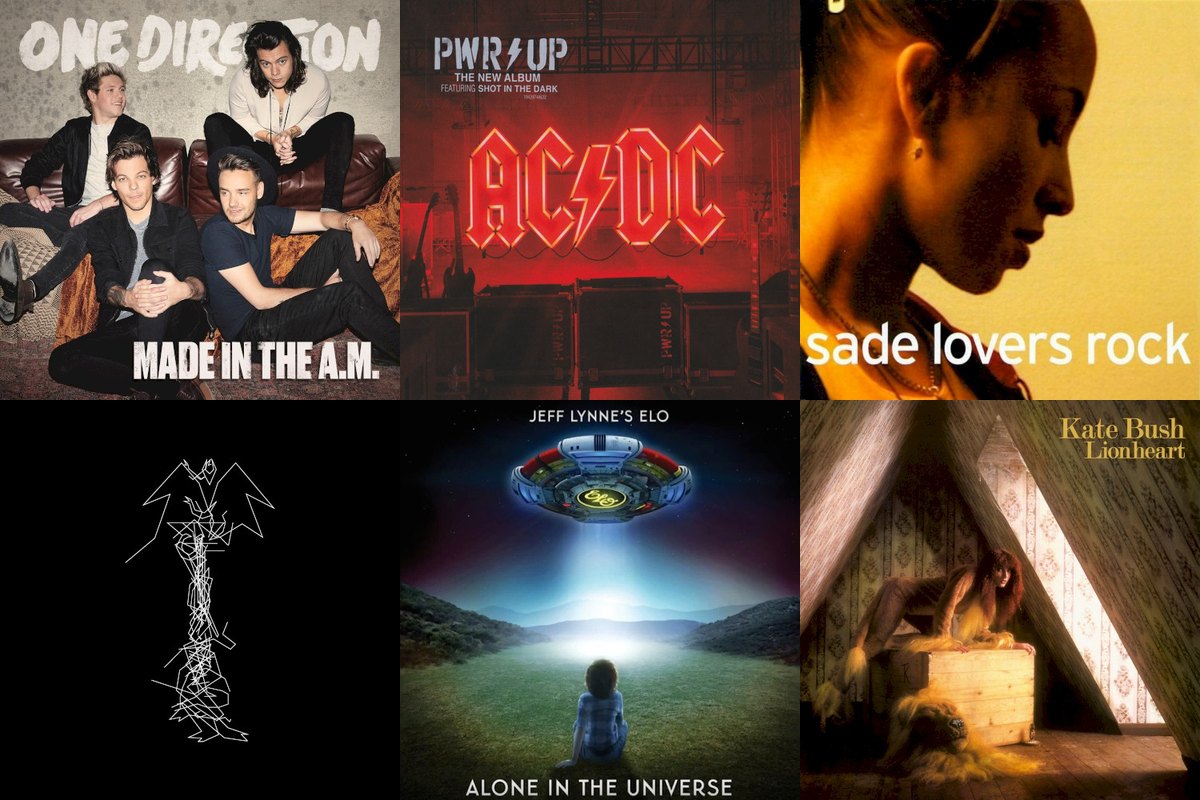 November 13th album covers: Made In The A.M., PWR/UP, Lovers Rock, Garden Of Delete, Alone In The Universe, Lionheart