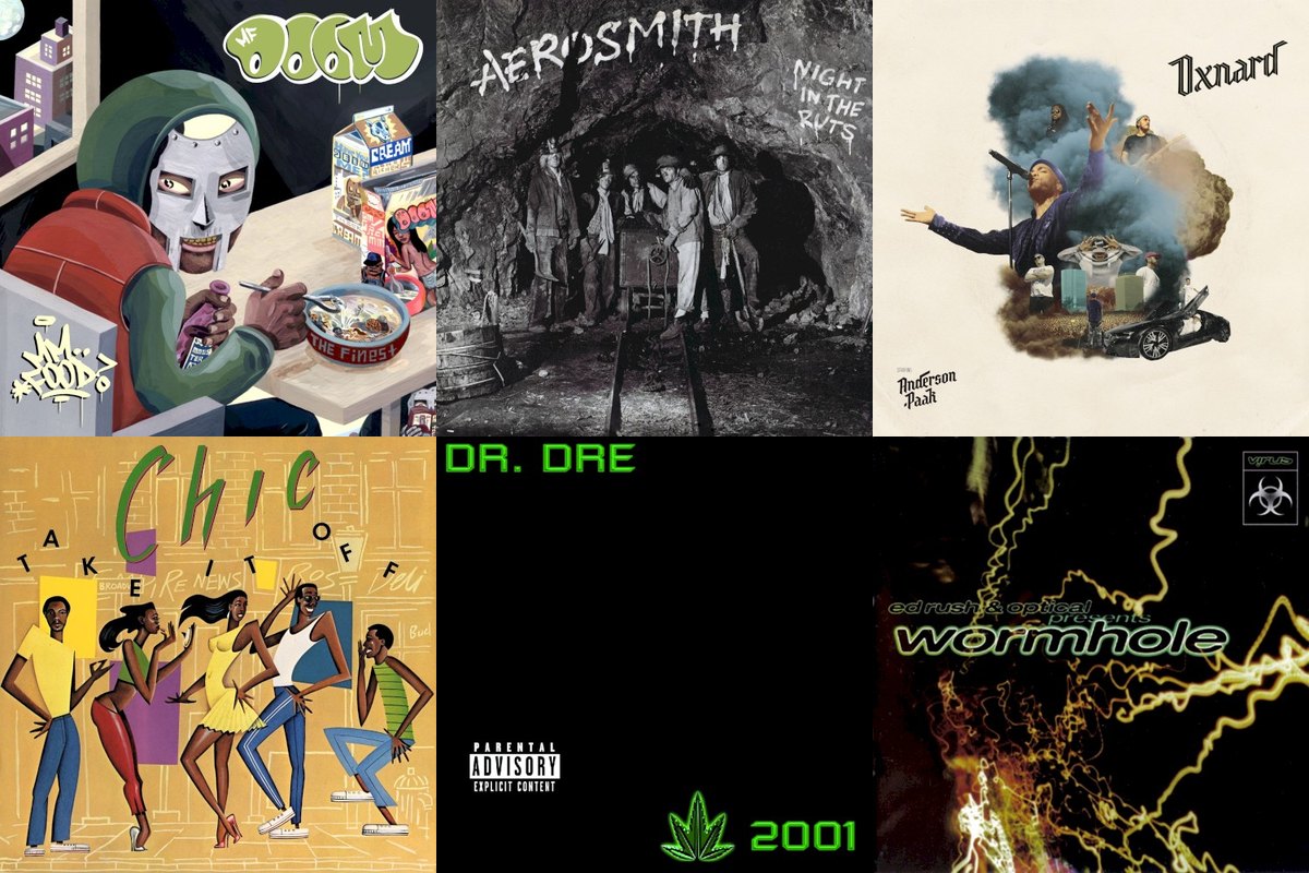 November 16th album covers: MM..Food, Night In The Ruts, Oxnard, Take It Off, 2001, Wormhole