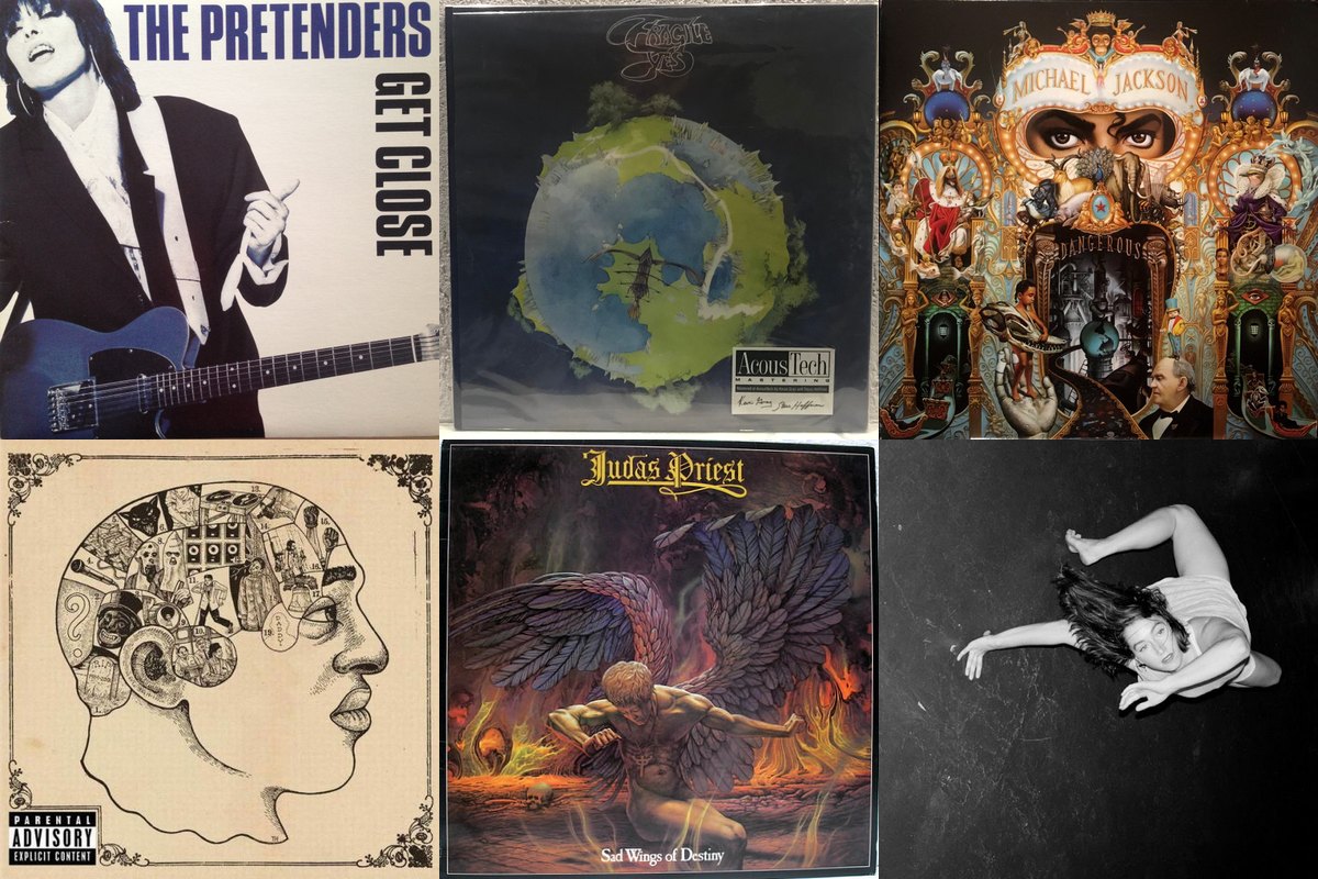 November 26th album covers: Get Close, Fragile, Dangerous, Phrenology, Sad Wings Of Destiny, Quarter Turns Over A Living Line