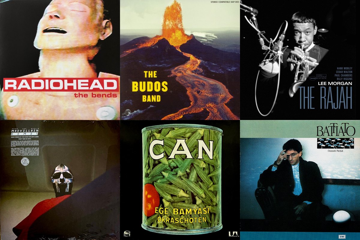 November 29th album covers: The Bends, The Budos Band, The Rajah, Madvillainy Demos, Ege Bamyasi, Orizzonti Perduti