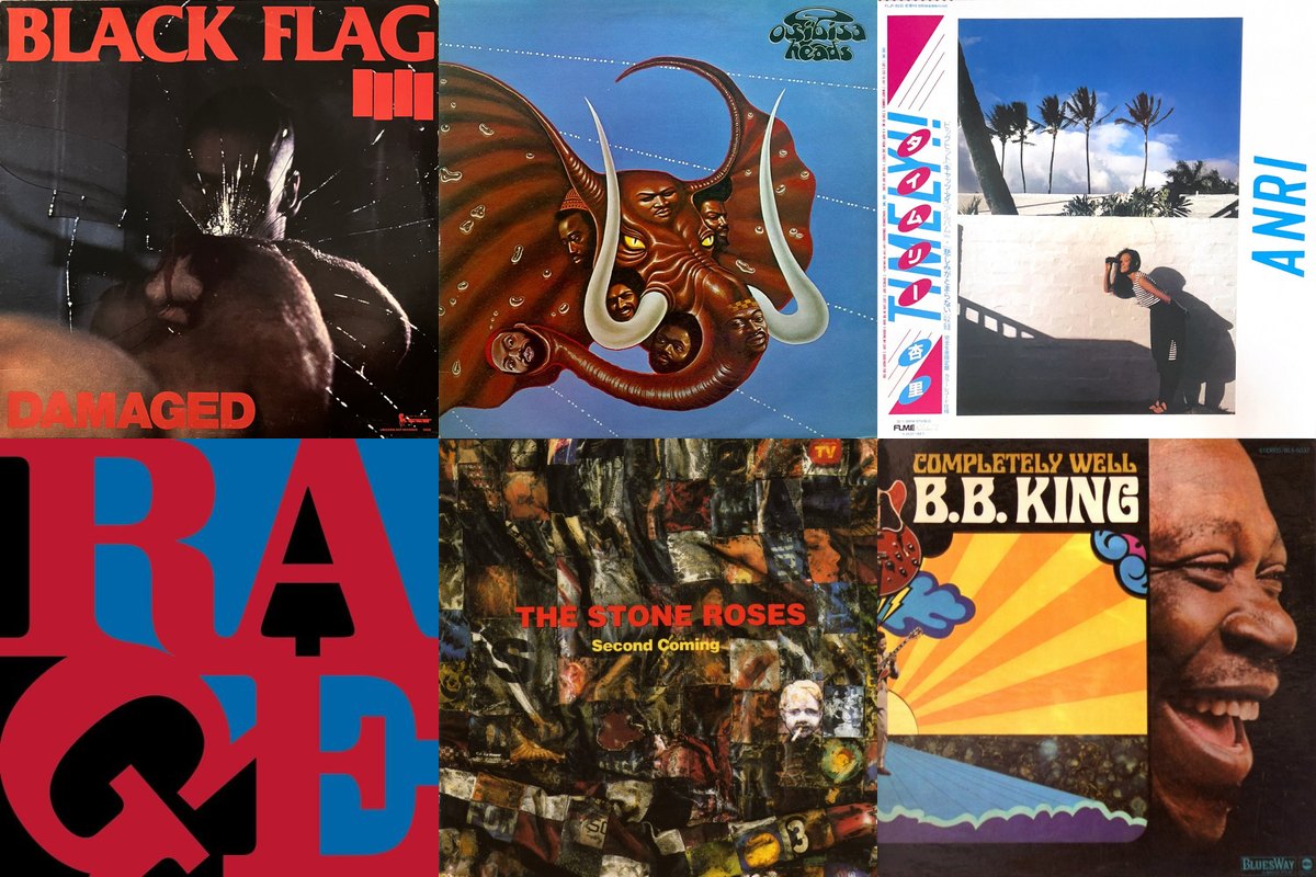December 5th album covers: Damaged, Heads, Timely!!, Renegades, Second Coming, Completely Well