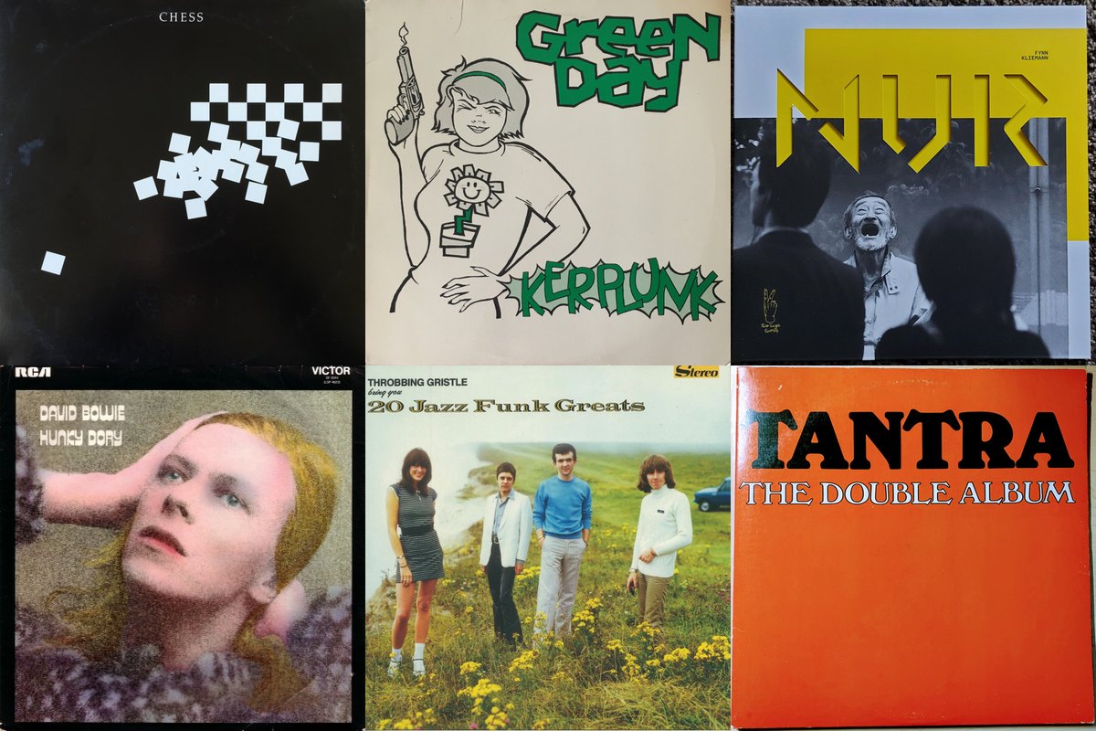 December 17th album covers: Chess, Kerplunk!, Nur, Hunky Dory, 20 Jazz Funk Greats, The Double Album 