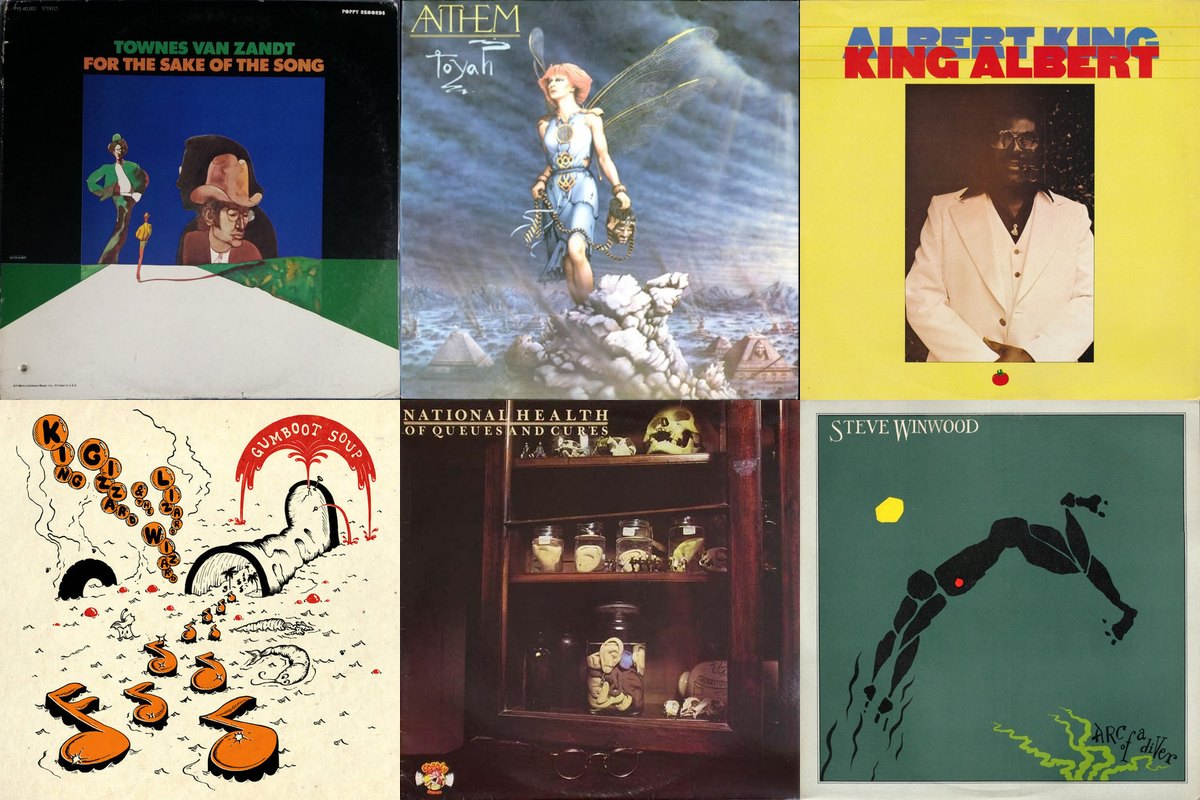 December 31st album covers: For The Sake Of The Song, Anthem, King Albert, Gumboot Soup, Of Queues And Cures, Arc Of A Diver