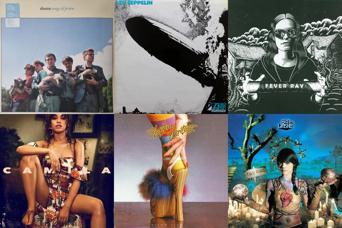 January 12th album covers: Songs Of Praise, Led Zeppelin, Fever Ray, Camila, Disco-Fied, Two Suns