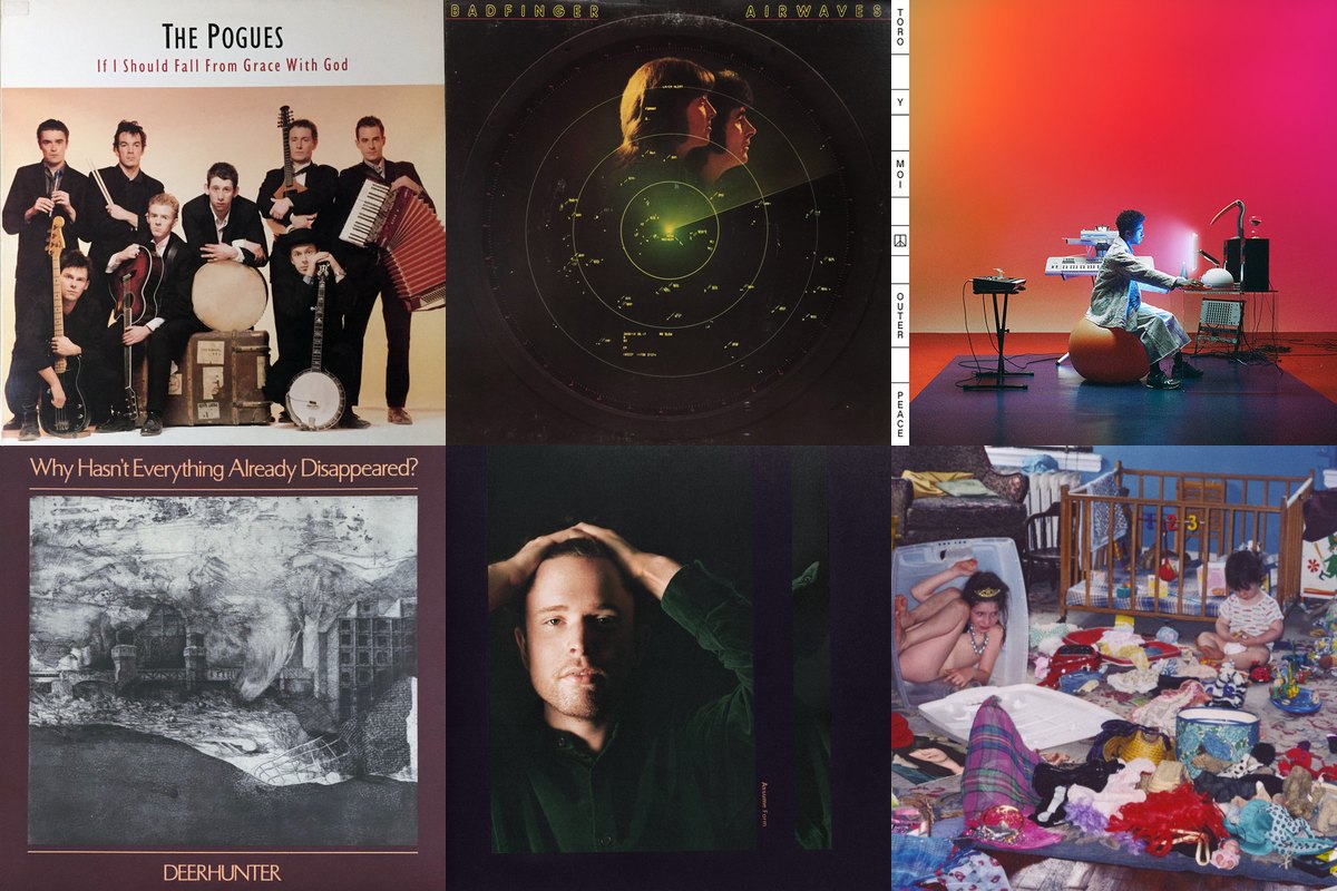January 18th album covers: If I Should Fall From Grace With God, Airwaves, Outer Peace, Why Hasn't Everything Already Disappeared?, Assume Form, Remind Me Tomorrow