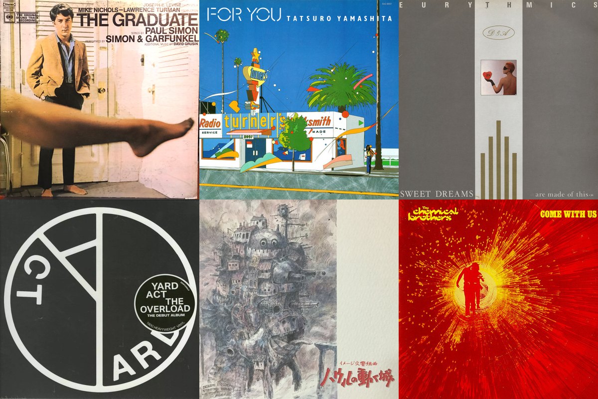 January 21st album covers: The Graduate (Original Sound Track Recording), For You, Sweet Dreams (Are Made Of This), The Overload, イメージ交響組曲 ハウルの動く城, Come With Us