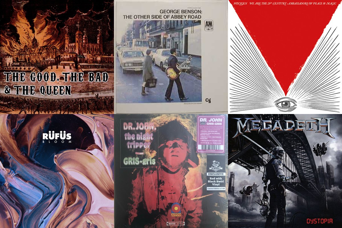 January 22nd album covers: The Good, The Bad & The Queen, The Other Side Of Abbey Road, We Are The 21st Century Ambassadors Of Peace & Magic, Bloom, Gris-Gris, Dystopia