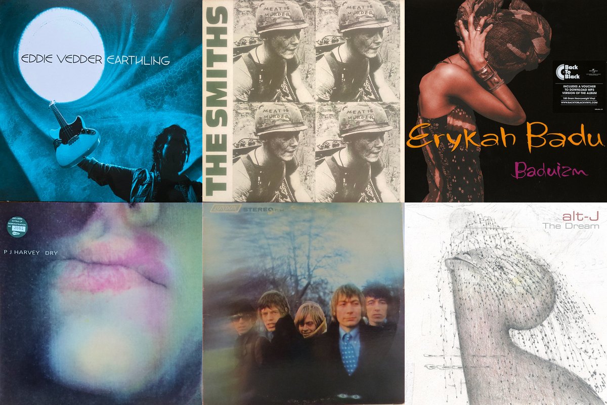 February 11th album covers: Earthling, Meat Is Murder, Baduizm, Dry, Between The Buttons, The Dream 