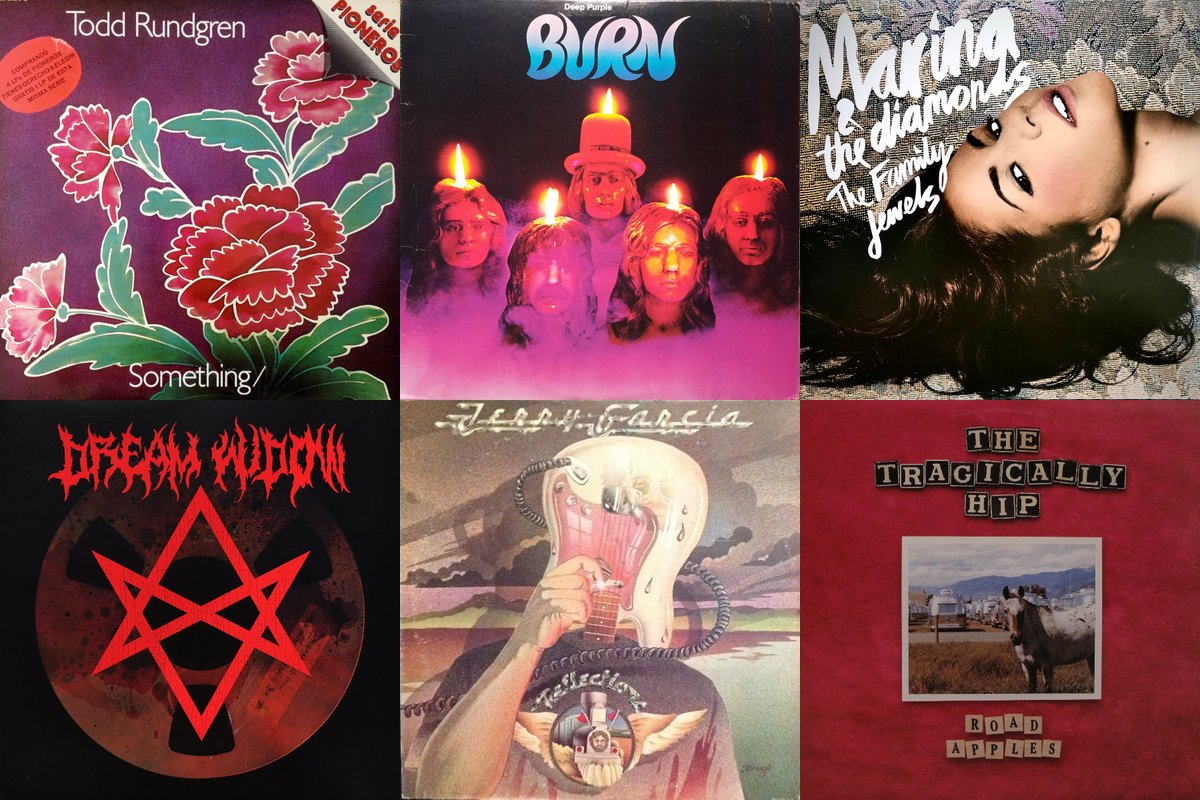 February 15th album covers: Something / Anything?, Burn, The Family Jewels, Dream Widow, Reflections, Road Apples