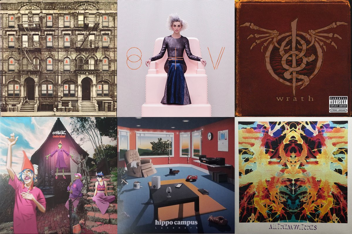 February 24th album covers: Physical Graffiti, St. Vincent, Wrath, Cracker Island, Landmark, Sleeping Through The War