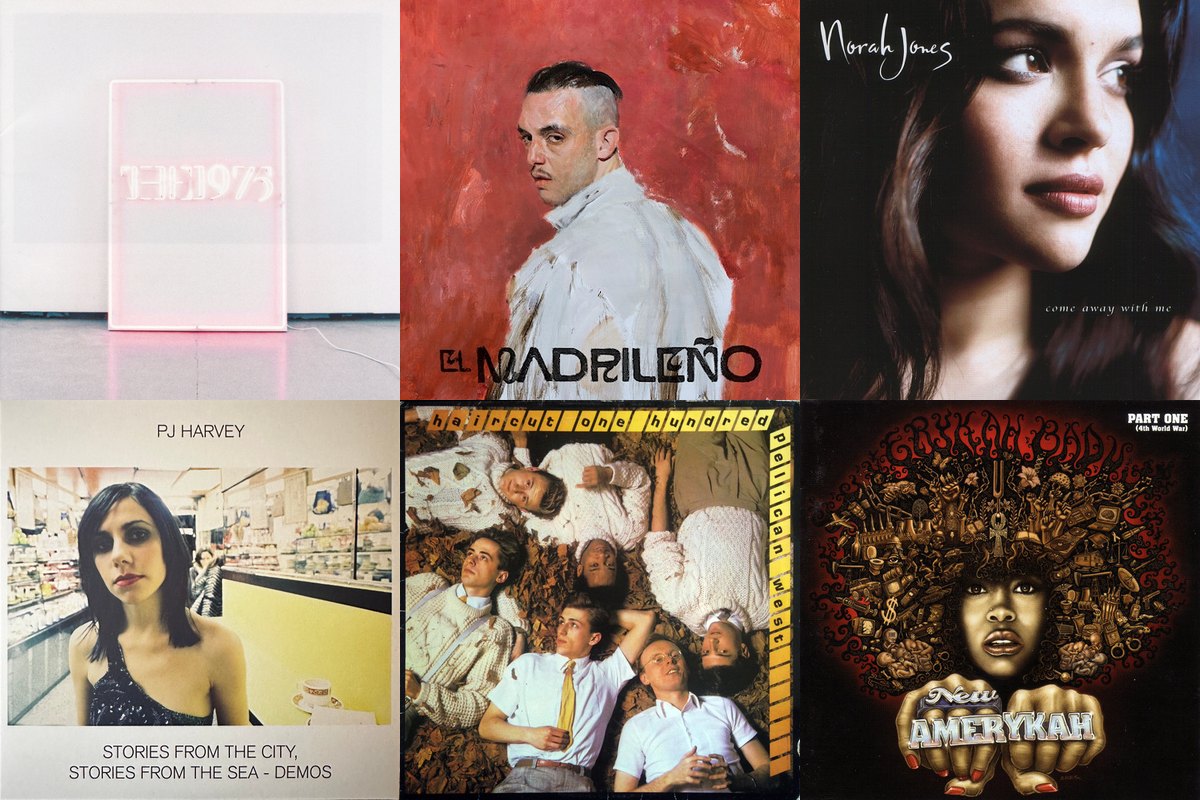 February 26th album covers: I Like It When You Sleep, For You Are So Beautiful Yet So Unaware Of It, El Madrileño, Come Away With Me, Stories From The City, Stories From The Sea - Demos, Pelican West, New Amerykah: Part One (4th World War)