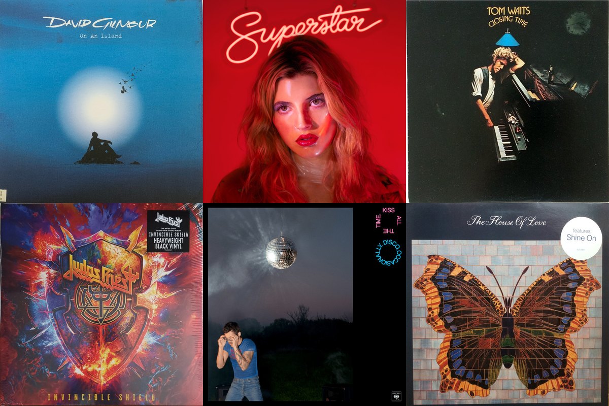 March 6th album covers: On An Island, Superstar, Closing Time, Invincible Shield, Kiss All The Time. Disco, Occasionally., The House Of Love