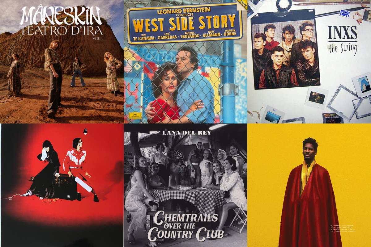 March 19th album covers: Teatro D'Ira - Vol.I, West Side Story, The Swing, Elephant, Chemtrails Over The Country Club, We Are