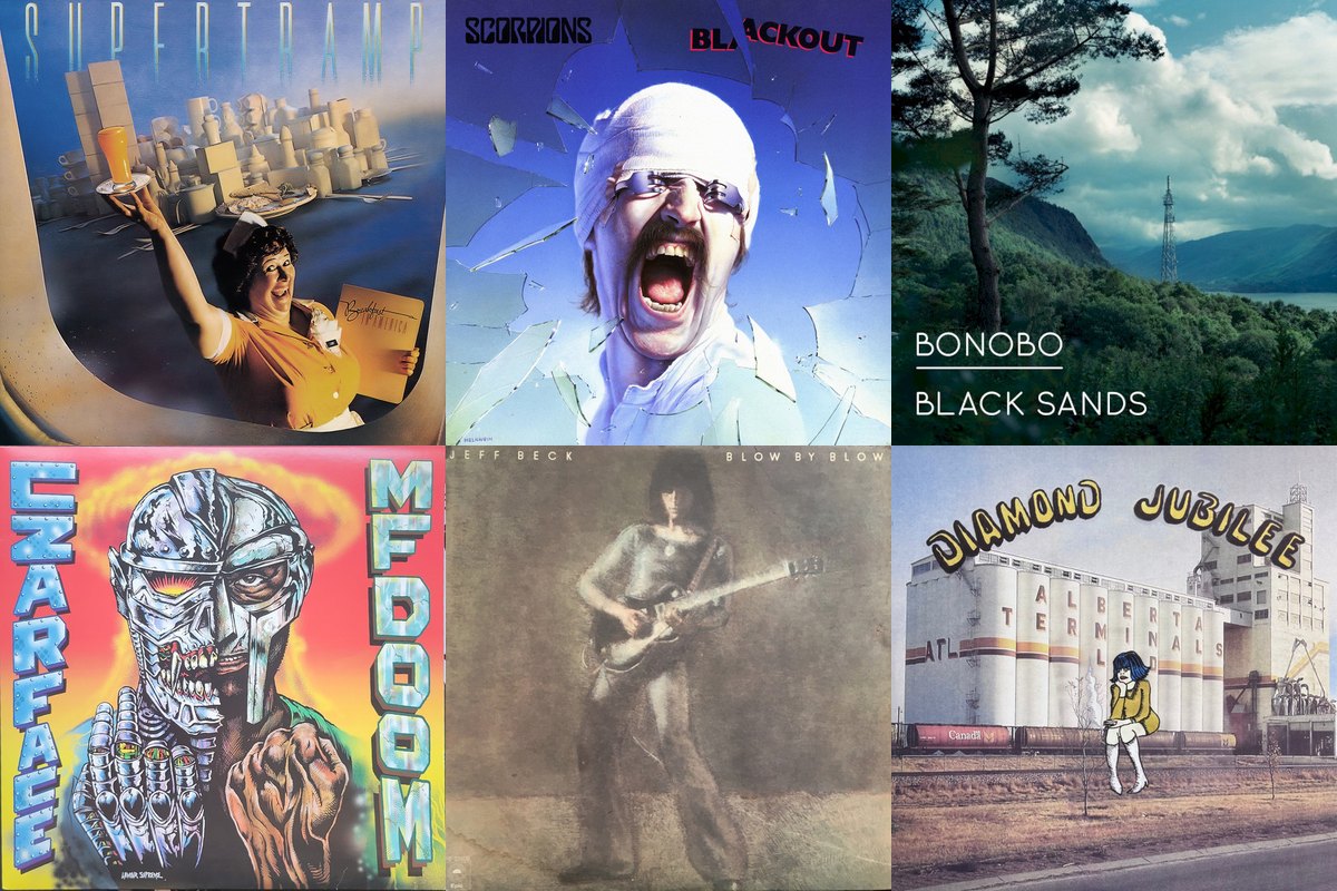 March 29th album covers: Breakfast In America, Blackout, Black Sands, Czarface Meets Metal Face, Blow By Blow, Diamond Jubilee