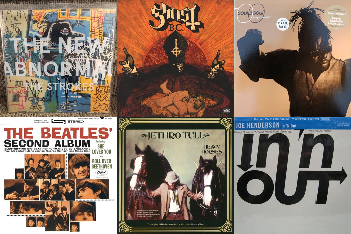 April 10th album covers: The New Abnormal, Infestissumam, Club Classics Vol. One, The Beatles' Second Album, Heavy Horses, In 'N Out