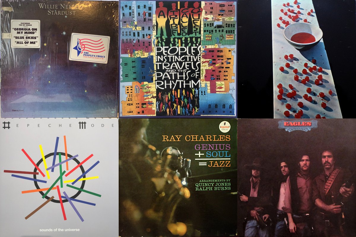 April 17th album covers: Stardust, People's Instinctive Travels And The Paths Of Rhythm, McCartney, Sounds Of The Universe, Genius + Soul = Jazz, Desperado