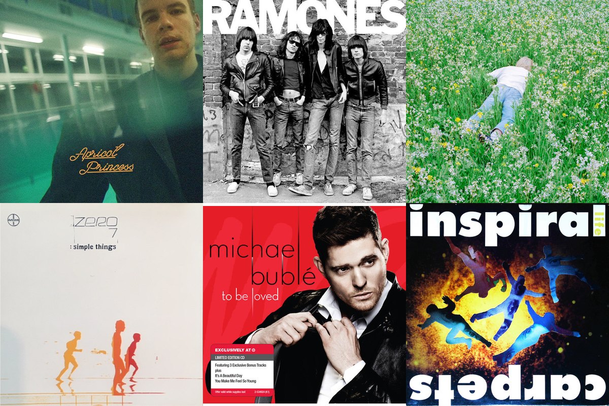 April 23rd album covers: Apricot Princess, Ramones, Nurture, Simple Things, To Be Loved, Life
