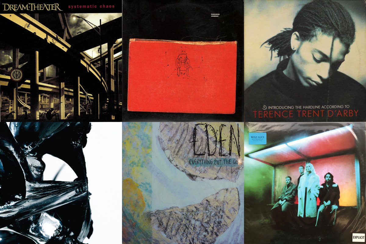 June 4th album covers: Systematic Chaos, Amnesiac, Introducing The Hardline According To Terence Trent D'Arby, Los Angeles, Eden, Blue Weekend