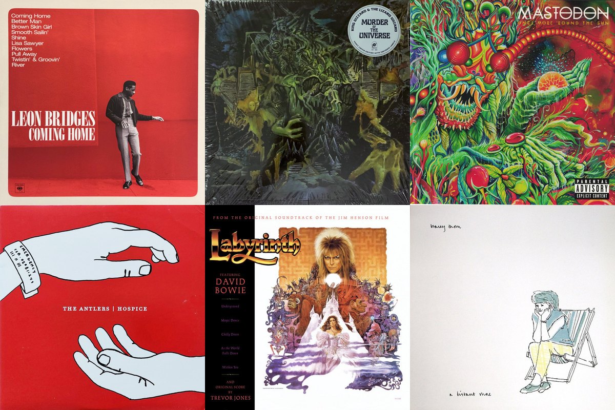 June 23rd album covers: Coming Home, Murder Of The Universe, Once More 'Round The Sun, Hospice, Labyrinth (From The Original Soundtrack Of The Jim Henson Film), A Distant Shore