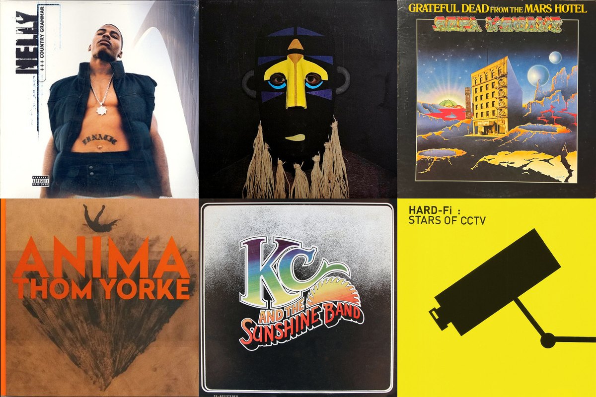 June 27th album covers: Country Grammar, SBTRKT, From The Mars Hotel, Anima, KC And The Sunshine Band, Stars Of CCTV