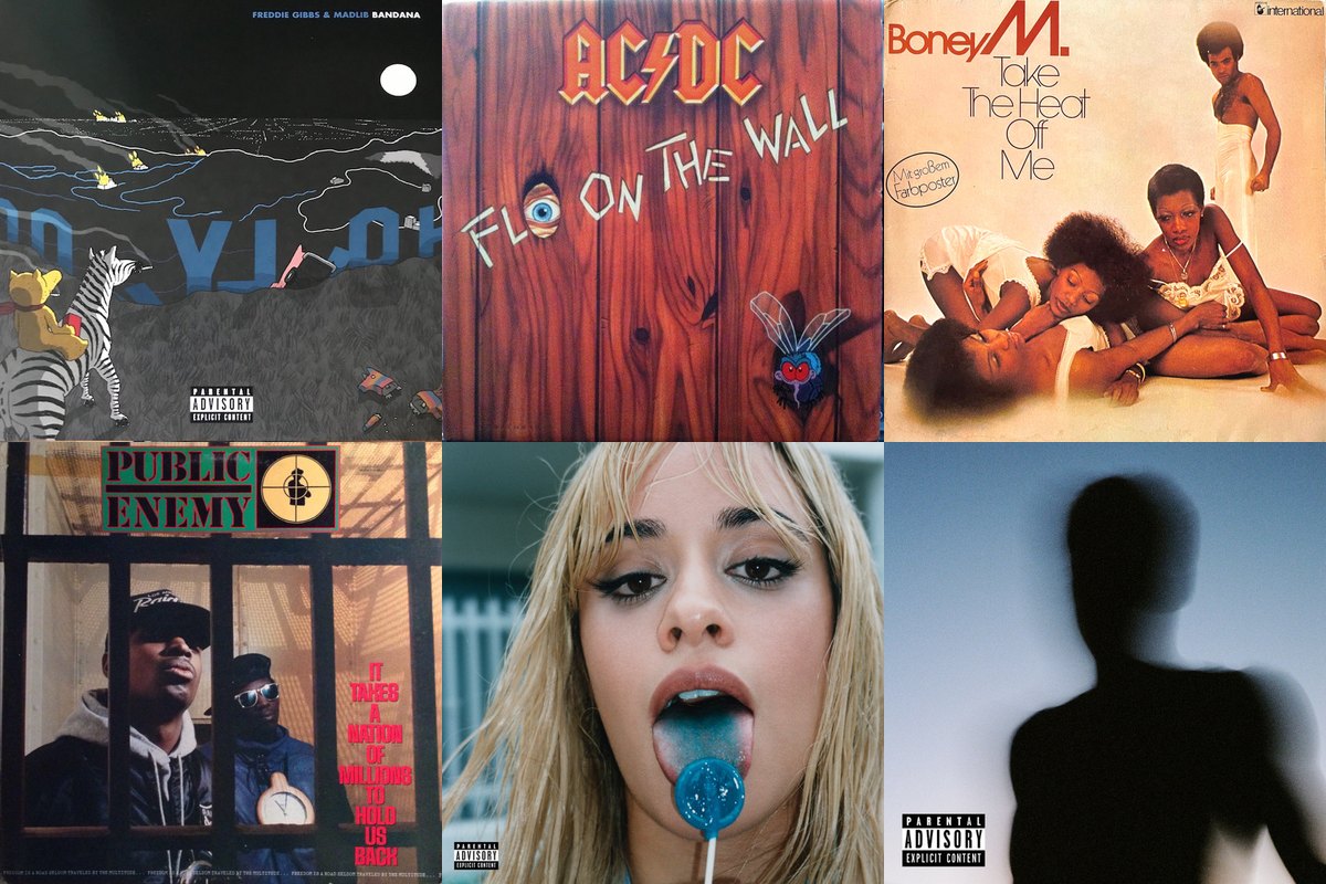 June 28th album covers: Bandana, Fly On The Wall, Take The Heat Off Me, It Takes A Nation Of Millions To Hold Us Back, C,XOXO, Case Study 01
