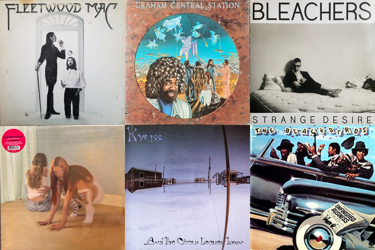 July 11th album covers: Fleetwood Mac, Ain't No 'Bout-A-Doubt It, Strange Desire, Moisturizer, ...And The Circus Leaves Town, Unfinished Business
