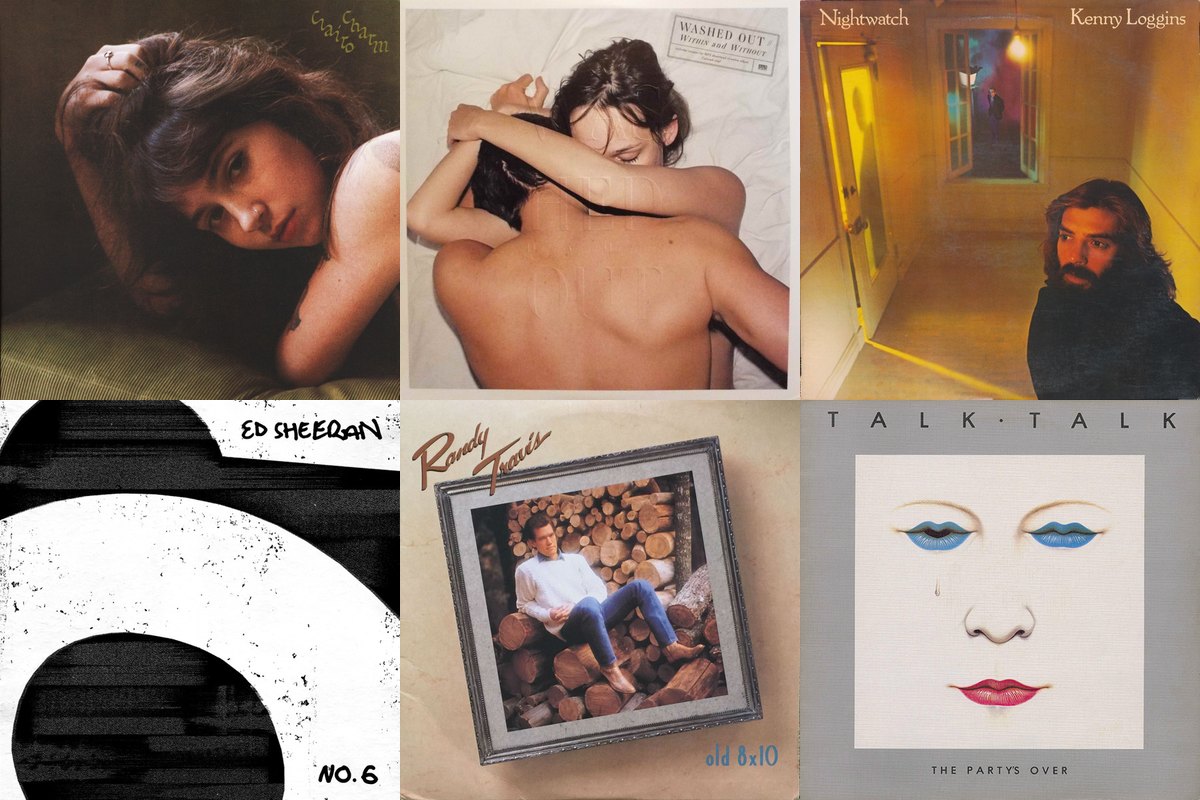 July 12th album covers: Charm, Within And Without, Nightwatch, No.6 Collaborations Project, Old 8x10, The Party's Over