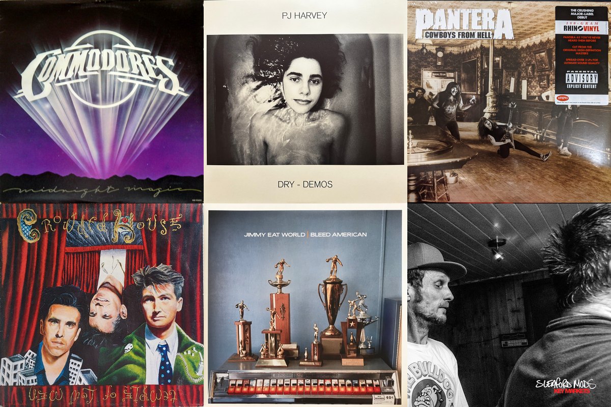 July 24th album covers: Midnight Magic, Dry - Demos, Cowboys From Hell, Temple Of Low Men, Bleed American, Key Markets