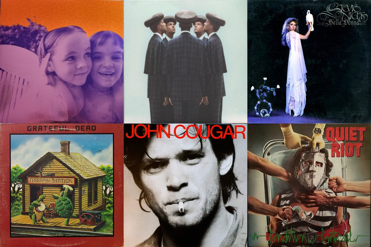 July 27th album covers: Siamese Dream, Multitude, Bella Donna, Terrapin Station, John Cougar, Condition Critical