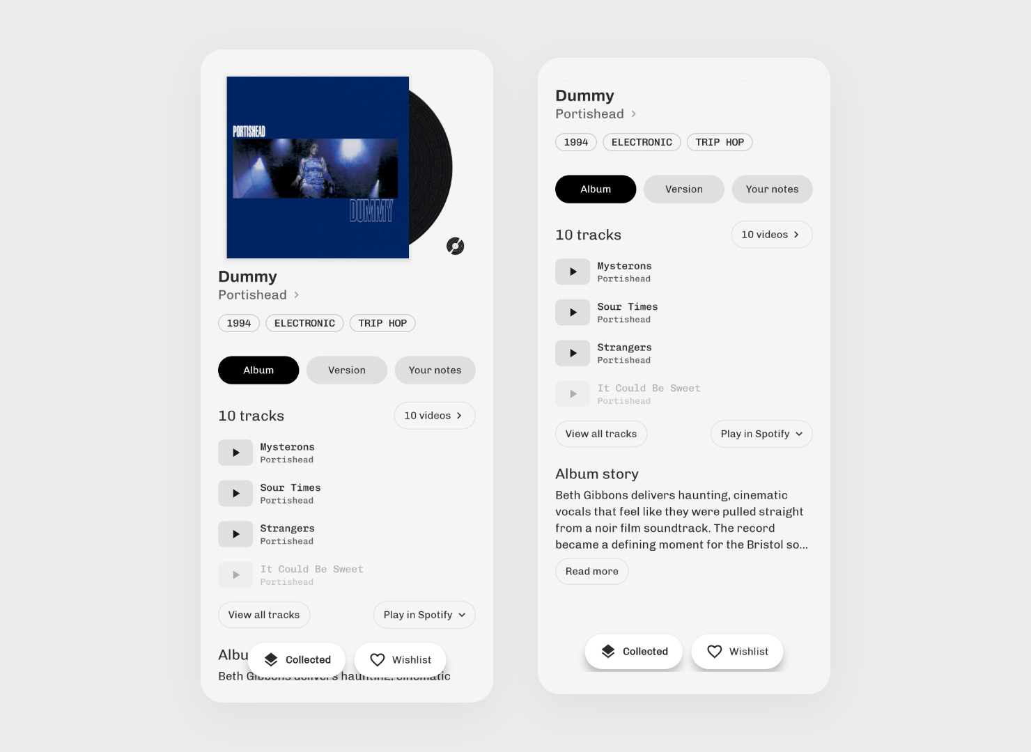 Dummy in Plastic for Android with track previews, videos and the album story